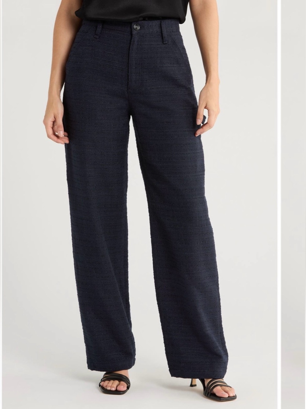 rag & bone Dark Navy Straight-Leg Trousers